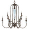 Craftmade Lighting Boulevard Mocha Bronze & Silver Accents Chandelier by Craftmade Lighting 26729-MB