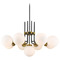 Z-Lite Parsons Matte Black & Olde Brass Chandelier by Z-Lite 477-9MB-OBR