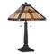 Quoizel Lighting Bryant Table Lamp with Multi-Color Glass by Quoizel Lighting TF1427T