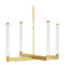 Visual Comfort Modern Collection Kelly Wearstler Phobos 24-Inch 277V LED Chandelier in Brass by Visual Comfort Modern 700PHB24NB-LED927-277