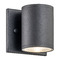 Matteo Lighting Tubular Matte Black LED Outdoor Wall Light by Matteo Lighting S10201MB