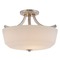 Nuvo Lighting Laguna Brushed Nickel Semi-Flush Mount by Nuvo Lighting 60/5826