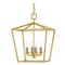 Currey and Company Lighting Currey and Company Denison Gold Leaf Pendant Light 9000-0458
