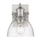 Golden Lighting Hines Pewter Sconce by Golden Lighting 3118-BA1PW-SD