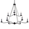 Troy Lighting Sawyer 2-Tier Chandelier in Forged Iron by Troy Lighting F6309-FOR