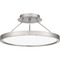 Quoizel Lighting Outskirts 15-Inch LED Semi-Flush in Nickel by Quoizel Lighting OST1815BN