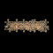Allegri Lighting Allegri Crystal Vermeer Brushed Champagne Gold Vertical Bathroom Light 027621-038-FR001