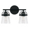 HomePlace by Capital Lighting Madison 14-Inch Vanity Light in Matte Black by HomePlace Lighting 147021MB-534