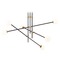 George Kovacs Lighting Cosmet 6-Light Coal & Brass Chandelier by George Kovacs P8151-681