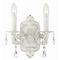 Crystorama Lighting Crystorama Lighting Paris Market Antique White Sconce 5022-AW-CL-SAQ