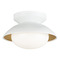 Matteo Lighting Hatley White Flush Mount by Matteo Lighting M13101WHOP