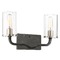 Nuvo Lighting Sherwood Iron Black & Brushed Nickel Bathroom Light by Nuvo Lighting 60/6122
