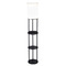 Adesso Home Lighting Adesso Home Charging Station Black Floor Lamp with Cylindrical Shade 3116-01