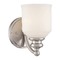 Savoy House Melrose Satin Nickel Sconce by Savoy House 9-6836-1-SN
