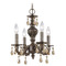 Crystorama Lighting Crystorama Lighting Paris Market Venetian Bronze Crystal Chandelier 5024-VB-GT-S