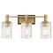 Savoy House Savoy House Lighting Concord Matte Black with Warm Brass Bathroom Light 8-1102-3-143