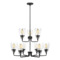 Generation Lighting Belton 32-Inch Midnight Black LED Chandelier by Generation Lighting 3214509EN7-112