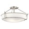 Kichler Lighting Transitional Semi-Flush Mount Light Brushed Nickel Alkire by Kichler Lighting 44086NI