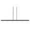 Visual Comfort Modern Collection Kelly Wearstler Esfera 60-Inch LED Linear Chandelier in Black by Visual Comfort Modern 700LSESF60B-LED927