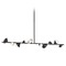 Kuzco Lighting Geode 51.25-Inch Linear Pendant in Black by Kuzco Lighting LP50851-BK