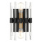 Savoy House Savoy House Lighting Santiago Matte Black with Warm Brass Accents Sconce 9-1935-2-143