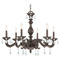 Crystorama Lighting Crystorama Lighting Paris Market Venetian Bronze Crystal Chandelier 5036-VB-CL-S