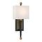 Crystorama Lighting Crystorama Lighting Ardson Matte Black & Vibrant Gold Sconce ARD-832-MK-VG