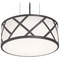AFX Lighting Afx Lighting Haven Black Pendant Light with Drum Shade HVNP13MBBK