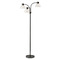 Adesso Home Lighting Adesso Home Presley Black Nickel Floor Lamp with Bowl / Dome Shade 3566-01