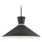 Kuzco Lighting Vanderbilt Black & Gold Pendant by Kuzco Lighting 493216-BK/GD