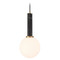 Savoy House Savoy House Lighting Callaway Black Marble with Warm Brass Mini-Pendant Light with Globe Shade 7-2902-1-263