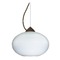 Besa Lighting Besa Lighting Pape Ribbed Glass Bronze Pendant Light 1KX-491207-BR