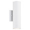 Matteo Lighting Tubular Matte White LED Outdoor Wall Light by Matteo Lighting S10222MW