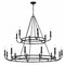 Crystorama Lighting Bailey 48-Inch Wide Chandelier in Matte Black by Crystorama Lighting BAI-A2109-MK