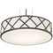 AFX Lighting Afx Lighting Haven Black LED Pendant Light with Drum Shade HVNP17LAJUDBK