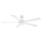 Modern Forms by WAC Lighting Wynd 60-Inch LED Outdoor Fan in Matte White 3500K by Modern Forms FR-W1801-60L-35-MW