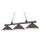 Z-Lite Cordon Bronze Plate Billiard Light by Z-Lite 2306-3BP-SBP