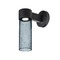 Besa Lighting Blue Seeded Glass LED Outdoor Wall Light Black Juni by Besa Lighting JUNI10BL-WALL-LED-BK