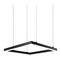 Kuzco Lighting Piazza 35.5-Inch Square LED Pendant in Black by Kuzco Lighting PD985136-BK