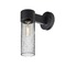 Besa Lighting Seeded Glass Outdoor Wall Light Black Juni by Besa Lighting JUNI10CL-WALL-BK