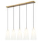 Z-Lite Z-Lite Farrell Modern Gold Multi-Light Pendant with Conical Shade 3043P7-5L-MGLD