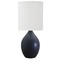 House of Troy Lighting Scatchard Stoneware Black Matte Table Lamp by House of Troy Lighting GS201-BM