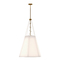 Alora Lighting Alora Lighting Manila Aged Gold Pendant Light with Hexagon Shade PD545622AGWL
