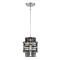 Metropolitan Lighting Presten Mini Pendant in Brushed Nickel & Sand Coal by Metropolitan N7980-420
