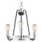 Maxim Lighting Haven Black & Satin Nickel Chandelier by Maxim Lighting 11733BKSN