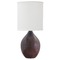 House of Troy Lighting Scatchard Stoneware Decorated Red Table Lamp by House of Troy Lighting GS201-DR