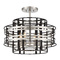 Metropolitan Lighting Presten 4-Light Semi-Flush Mount in Nickel & Coal by Metropolitan N7983-420