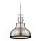 Design Classics Lighting Nautical Mini-Pendant Satin Nickel and Black 8.63-Inch Wide 1762-09 SH1778-09 R1778-07