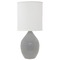 House of Troy Lighting Scatchard Stoneware Gray Gloss Table Lamp by House of Troy Lighting GS201-GG