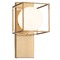 Matteo Lighting Squircle Aged Gold Sconce by Matteo Lighting S03801AG